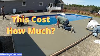 How Much Does Concrete Cost  What I Charge To Do Concrete Work [upl. by Tannenwald]