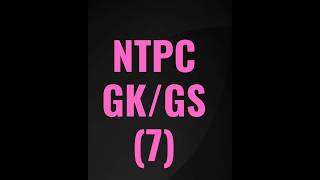 RRB  NTPC  GKGS7  shorts [upl. by Ivy]