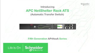 APC NetShelter Rack Automatic Transfer Switch ATS  Fifth Generation AP44xxA Series [upl. by Nauqaj835]