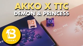 THOCKY SWITCHES Akko x TTC Demon amp Princess Review  Sound Test [upl. by Cousins]