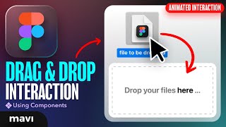 Creating an Animated “Drop Your Files Here” Interaction in Figma – Prototyping Tutorial [upl. by Maitund]