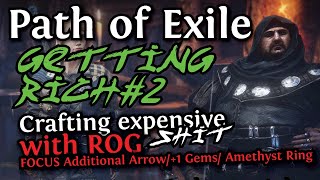 POE 2023 CRAFTING EXPENSIVE ITEMS WITH ROG  GETTING RICH2 [upl. by Aliemaj]