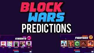 BLOCK WARS 12 PREDICTIONS [upl. by Einnad]