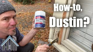 How to rot repair How to use Bondo and Howto DustinBonus [upl. by Yor942]