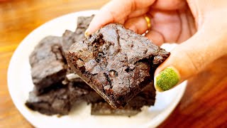 Fudgy Chocolate Brownie  Eggless Brownie Recipe  Foolproof Fudgy Brownie Recipe  Baking [upl. by Reinar350]