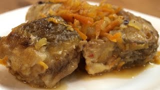 Тушёный хек  самый простой рецепт  Braised hake ♡ English subtitles [upl. by Calabresi]