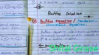 Buffer solution hendersonhasselbalch equation acid and base chemical equilibrium [upl. by Nevar]