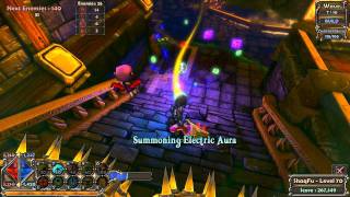 Dungeon Defenders  Glitterhelm Caverns Insane 711 Solo Farm Mana amp XP [upl. by Scevour]