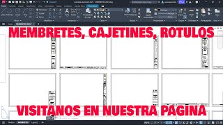 ✅Membretes Cajetines Rótulos Para PLANOS Listos✅ [upl. by Nika]