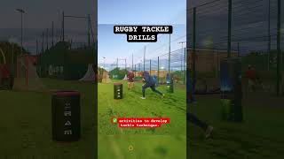 Rugby Tackle Drills rugbyunion rugby skills drills tackling tackleskills [upl. by Cuthburt754]