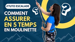 Tuto Escalade Comment assurer en 5 temps en moulinette [upl. by Kassel]