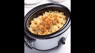 How to make Crockpot ™ Pork amp Kraut dinner [upl. by Eimmit517]