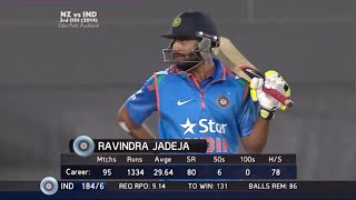 Ravindra Jadejas Magnificent 66 off 45 vs New Zealand  NZ vs IND 2014  3rd ODI Auckland [upl. by Acino]