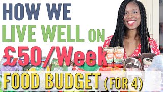 How We Live Well On A £50Week Food Budget for 4  Grocery Shopping UK [upl. by Sharp]