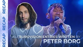 All Eurovision entries written by PETER BORG  RECAP [upl. by Amos]