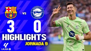 Barcelona vs Alavés 30  GOLES y RESUMEN DEL PARTIDO  La liga 20242025 [upl. by Llednik]