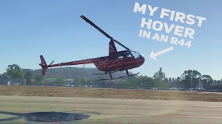 My first helicopter flying lesson I Learning to hover the R44 helicopter with Anthelion Helicopters [upl. by Kain]