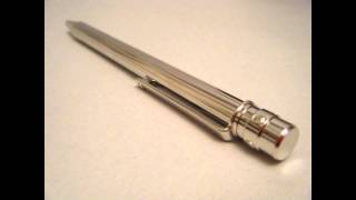 Santos De Cartier Ballpoint Pen Godrons Decor  eBay Listing by Alchemistic [upl. by Riti]