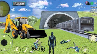 Black Hole Ninja Rope Hero Vegas Crime Simulator Drive JCB Truck 81  Android Gameplay [upl. by Tigges]