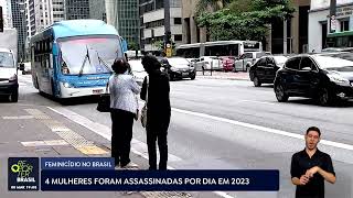 Feminicídio no Brasil quatro mulheres foram assassinadas por dia em 2023 [upl. by Pelaga]