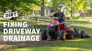 Fixing a Gravel Driveway with Poor Drainage  ABI Dirt [upl. by Atirhs7]