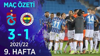 Trabzonspor 31 Fenerbahçe MAÇ ÖZETİ  9 Hafta  202122 [upl. by Akelahs]