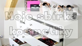 Moje sbírka kosmetiky  My makeup collection [upl. by Nosliw]