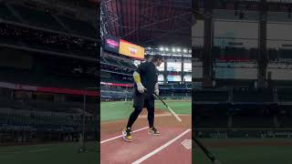 Hitting nukes at Globe Life Field 🤩 [upl. by Breeze]