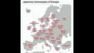 Japanese stereotype map of Europe [upl. by Wernick195]