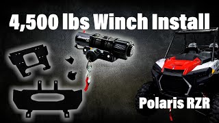 4500lb Black Ops Series Winch Install  Polaris RZR  SuperATV [upl. by Ozen]