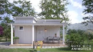 Attefallshus modern design Tiny house [upl. by Reagan659]