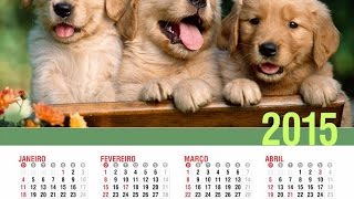 Como Fazer Calendário no Corel Draw  Parte 1 [upl. by Deeas344]