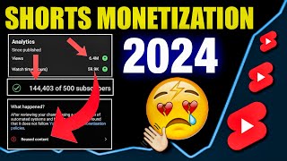 SHORTS Monetization 2024  Youtube shorts monetization update 2024  Shorts Monetization policy 2024 [upl. by Tremaine]