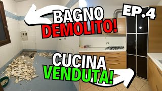 DEMOLIAMO il BAGNO e VENDIAMO la CUCINA  AGGIORNAMENTO LAVORI CASA NUOVA [upl. by Fogg]