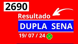 Dupla Sena de 2690  Resultado da dopla sena concurso 2690 [upl. by Orferd255]