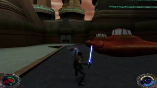 Star Wars  Jedi Knight II Jedi Outcast Walkthrough  Bespin Streets [upl. by Kcirdet]