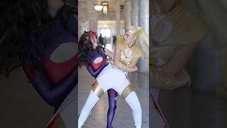 What you waiting for  SheRa and Catra cosplay with halcybella 💪✨ [upl. by Flosser]