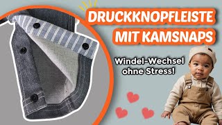 Druckknopfleiste annähen WindelWechsel ohne Stress [upl. by Esteban]