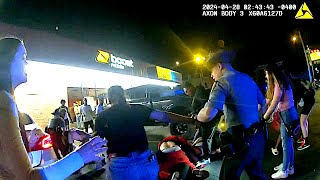 BODYCAM Vape Store Brawl Gets Every Officer in The County [upl. by Aihsenal]