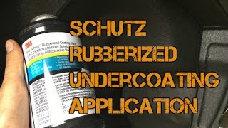 Applying Schutz Rubberized Undercoating by 3M Over Cured POR15 S2E12 [upl. by Williams]