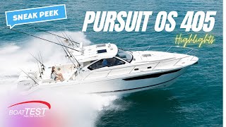 Pursuit OS 405 quotSneak Peakquot 2023  BoatTEST [upl. by Reivad]