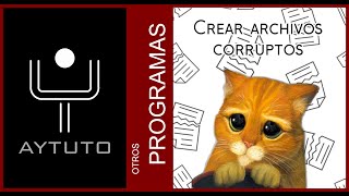 Crear un archivo corrupto fácil y rápido PDF DOC XLS ZIPTODOS LOS FORMATOS [upl. by Scales]