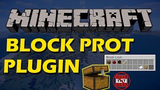 Protection from griefers in Minecraft with Block Prot Plugin [upl. by Rogerson]