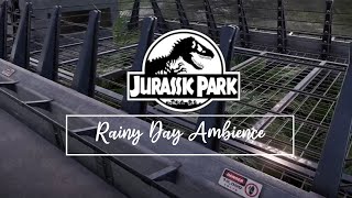 Jurassic Park  Velociraptor Paddock Rainy Day  Peaceful Ambience [upl. by Eanehs130]