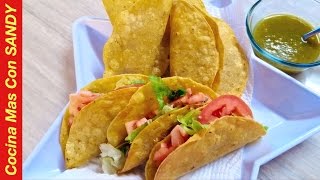 RICOS TACOS DORADOS DE CARNE MOLIDA CON PAPAS [upl. by Reivaj]