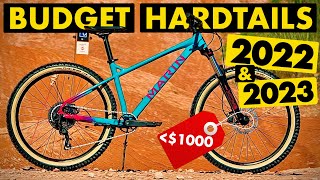 TOP 5 BEST BUDGET HARDTAIL MOUNTAIN BIKES IN 2023  2022 [upl. by Mcwherter949]