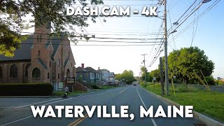 🚗 Experience Waterville Maine in Stunning 4K Discover the Heart of Central Maine 😍 [upl. by Yntrok]