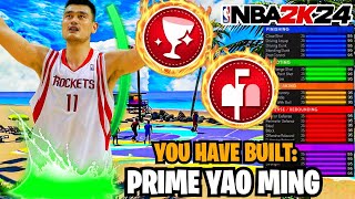 LEGEND 76quot YAO MING BUILD  99 BLOCK COMPLETELY BREAKS NBA 2K23 [upl. by Ayhtak388]