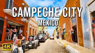 Campeche City Drive 4K  Historic Campeche  Mexico [upl. by Rehteh]