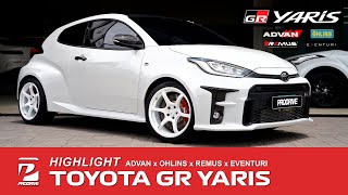 Highlight  Toyota GR Yaris x ล้อ ADVAN RG4 x โช้ค Ohlins DFV x ท่อ Remus x กรอง Eventuri [upl. by Icart]